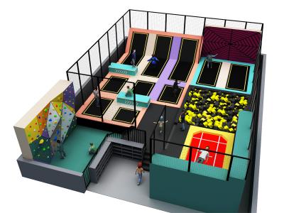 parc de trampoline amusant et attrayant pour les enfants et les adultes