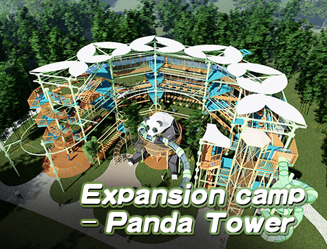 Panda Tower Expansion Park Project With High Rope